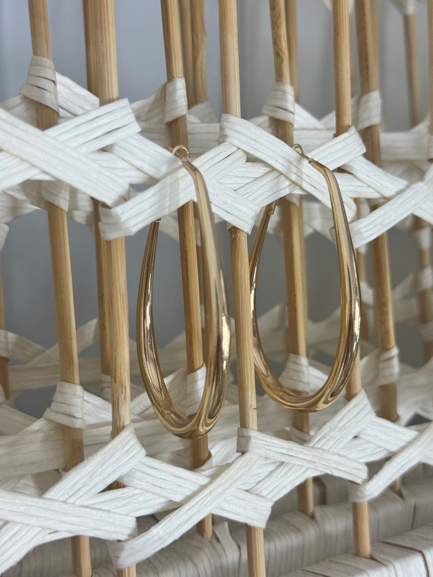 Pendiente aros largos