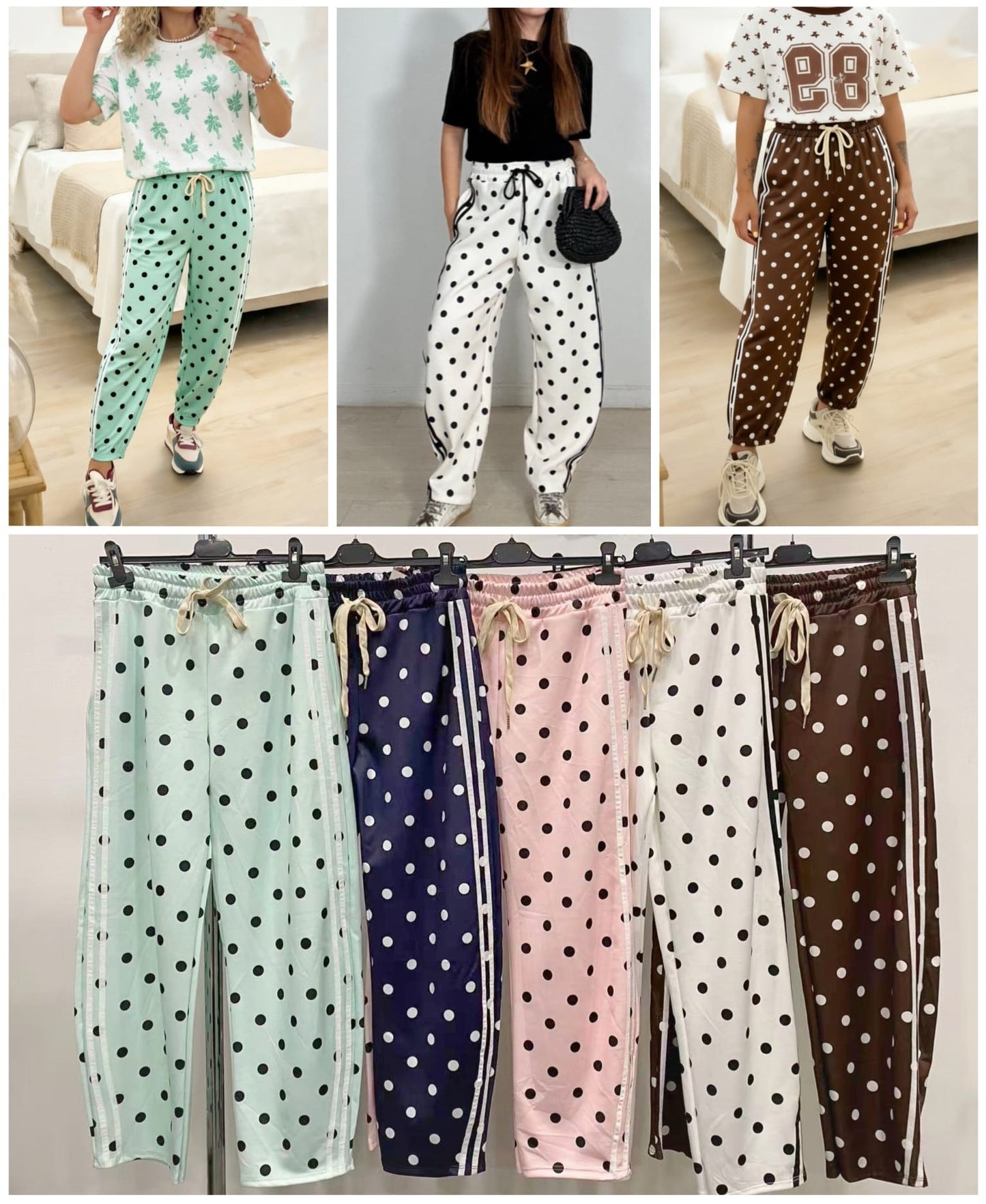 Pantalón zar lunares