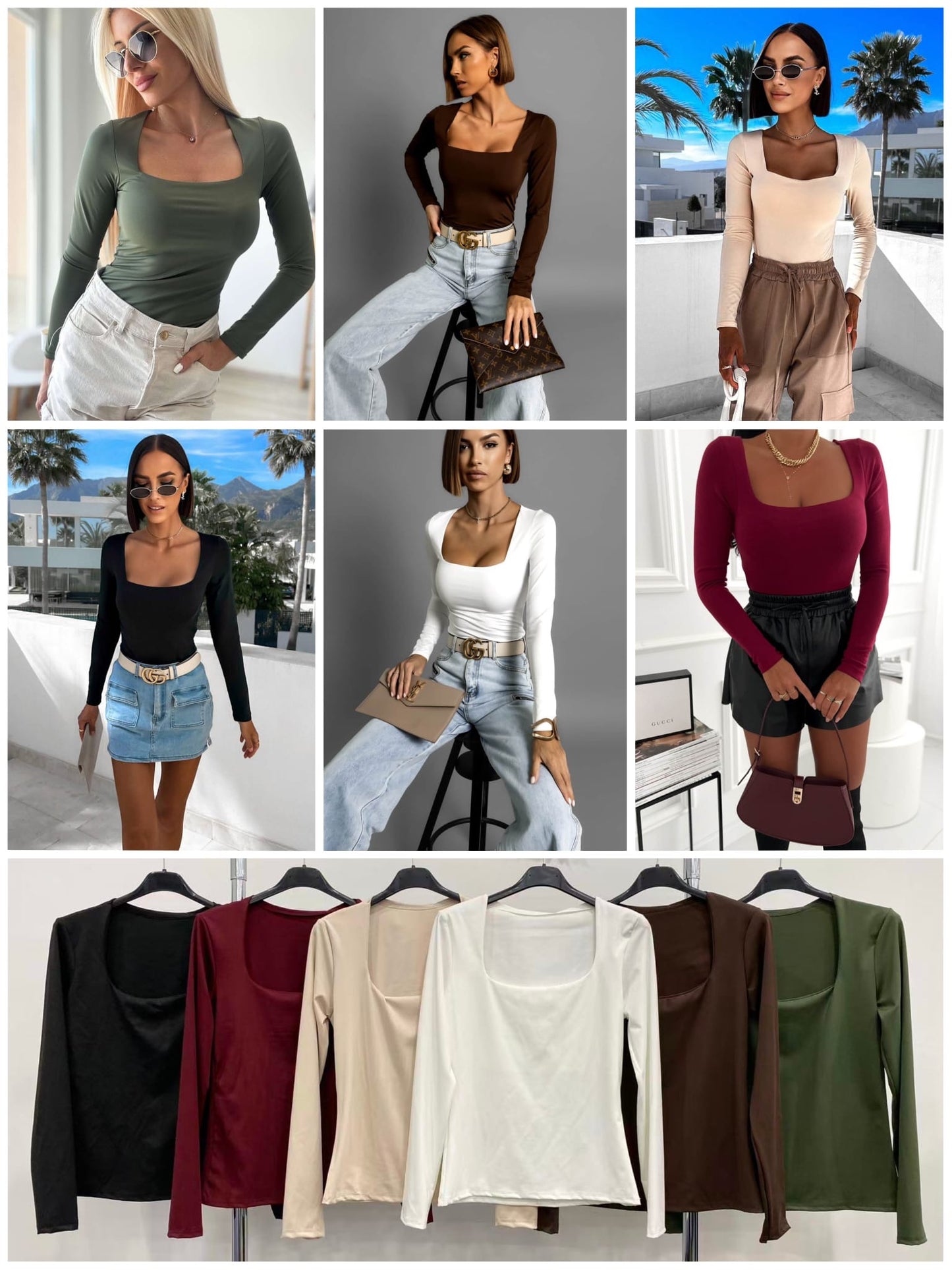 Camiseta escote cuadrado