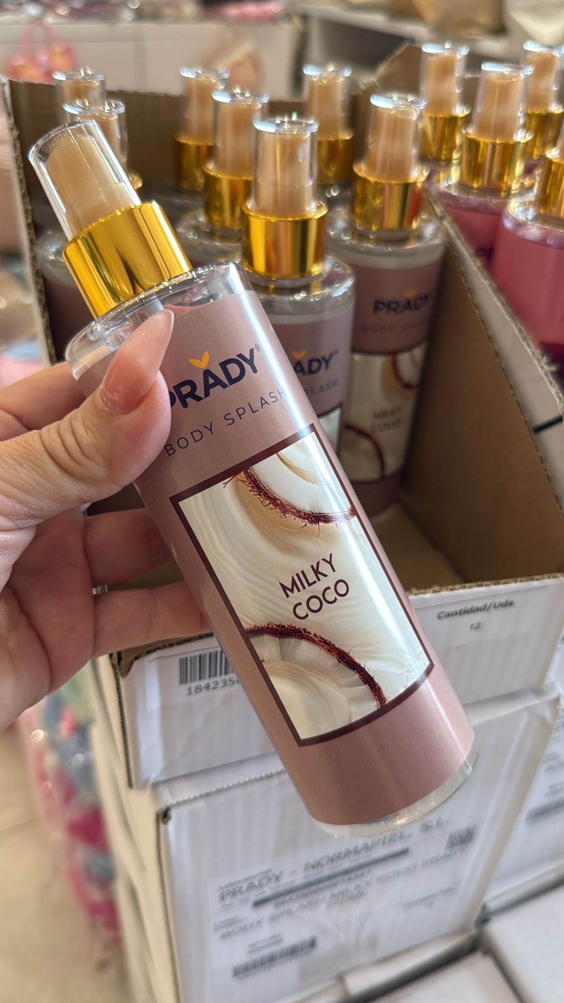 Body splash milk coco