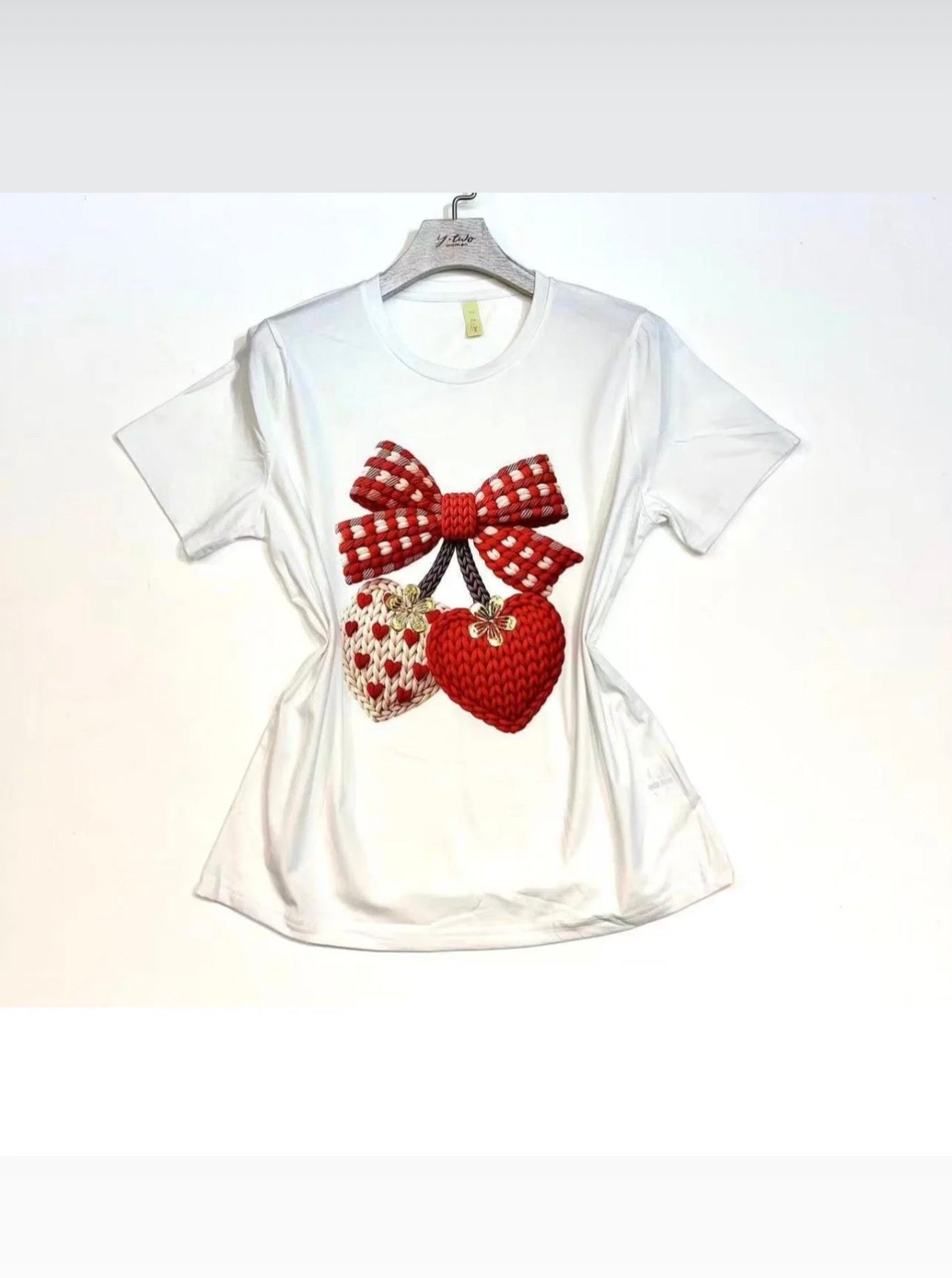 Camiseta lazo rojo