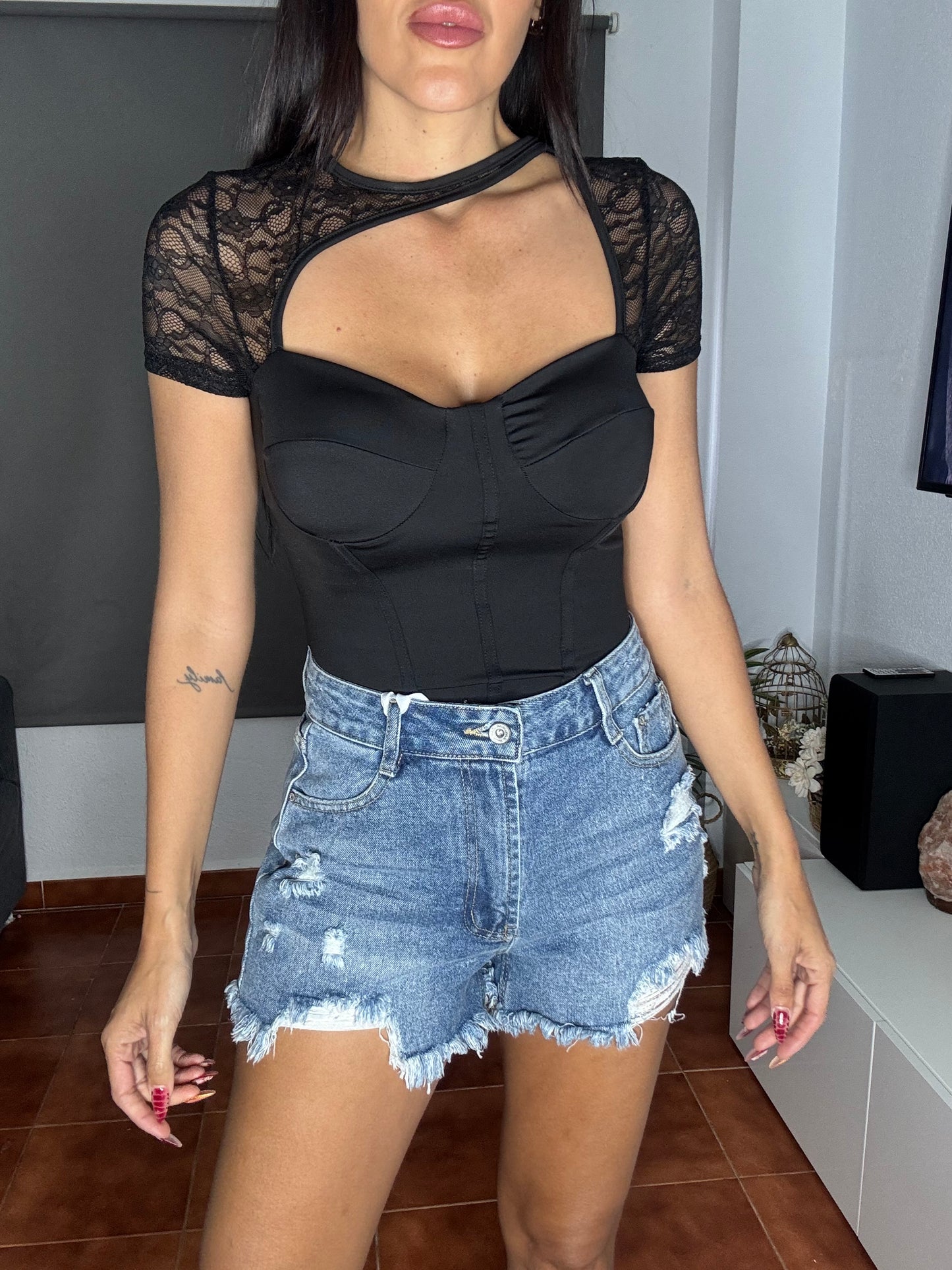 Short desflecado