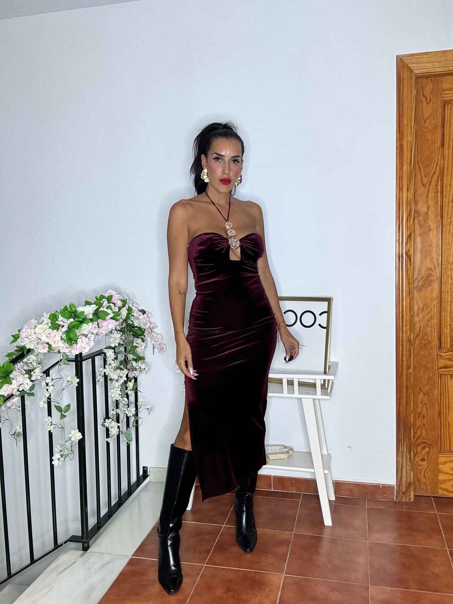 Vestido terciopelo