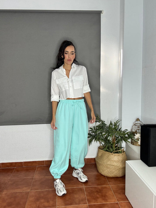 Pantalon turquesa