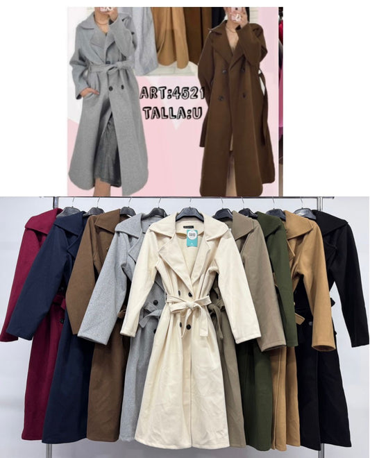 Abrigo paño largo