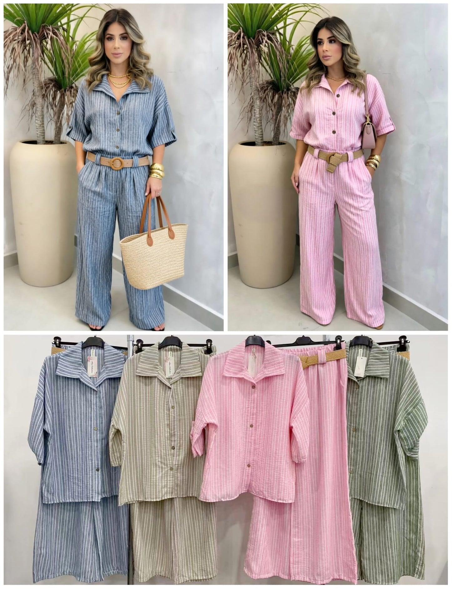 Conjunto lino mixto