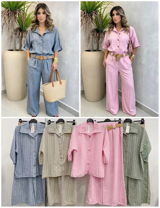 Conjunto lino mixto