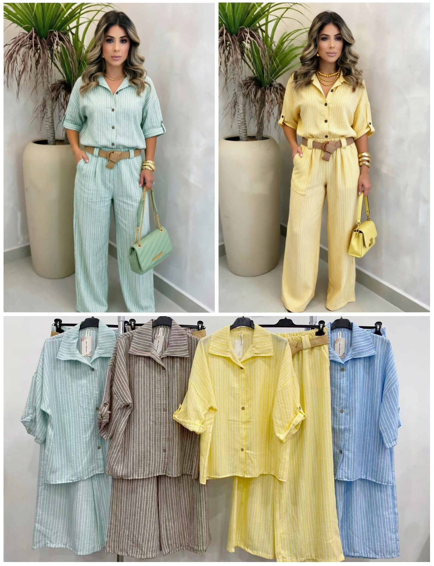 Conjunto lino mixto