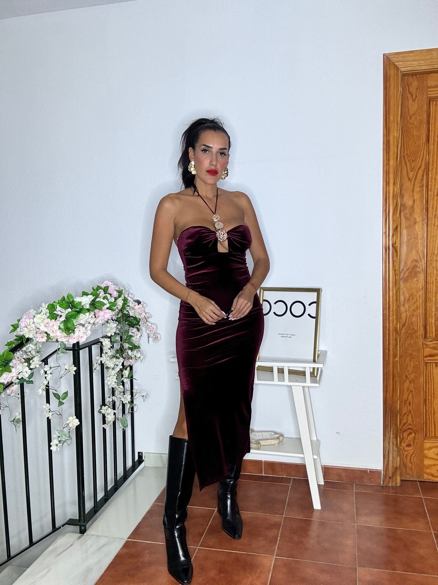 Vestido terciopelo