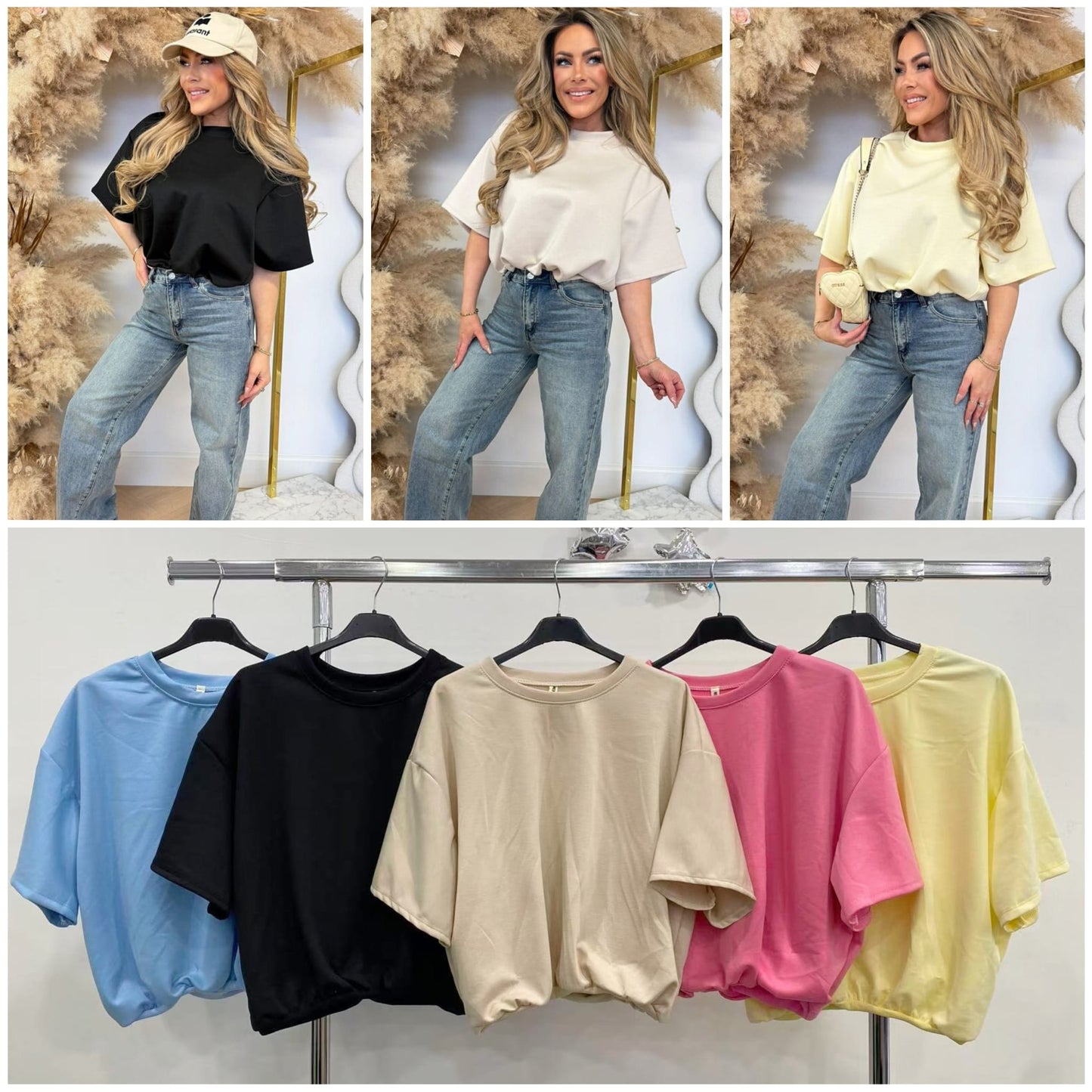 Sudadera manga corta con goma