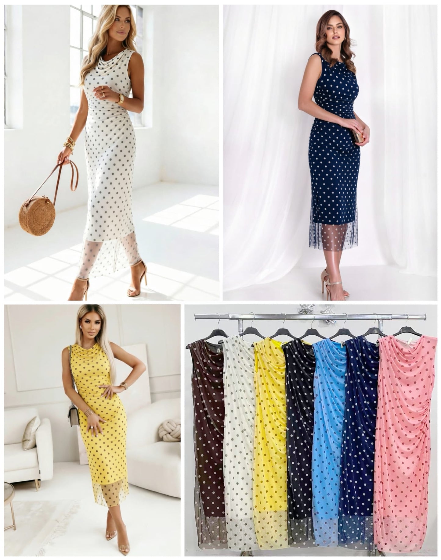 Vestido midi tul