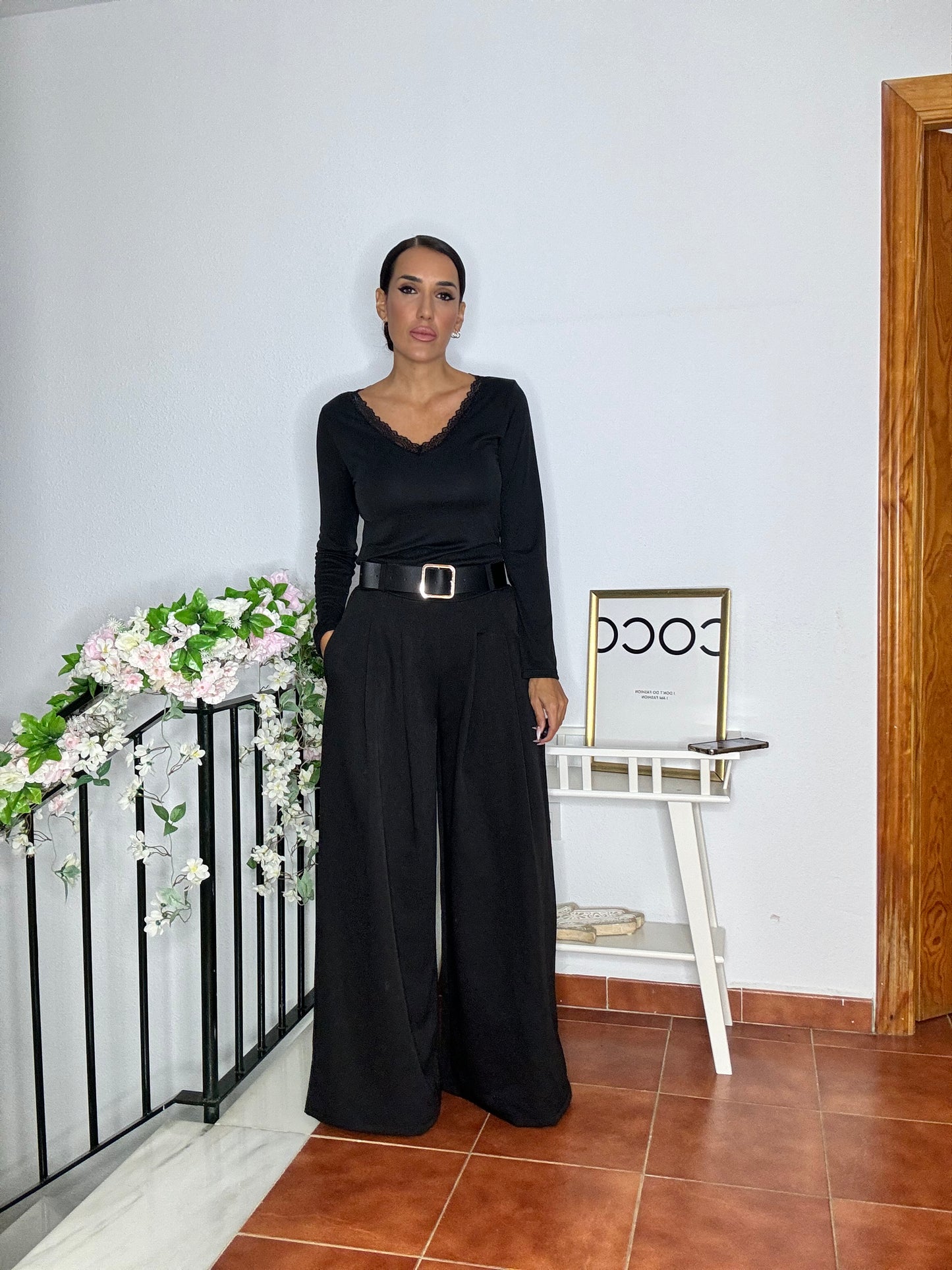 Pantalón ancho fluido