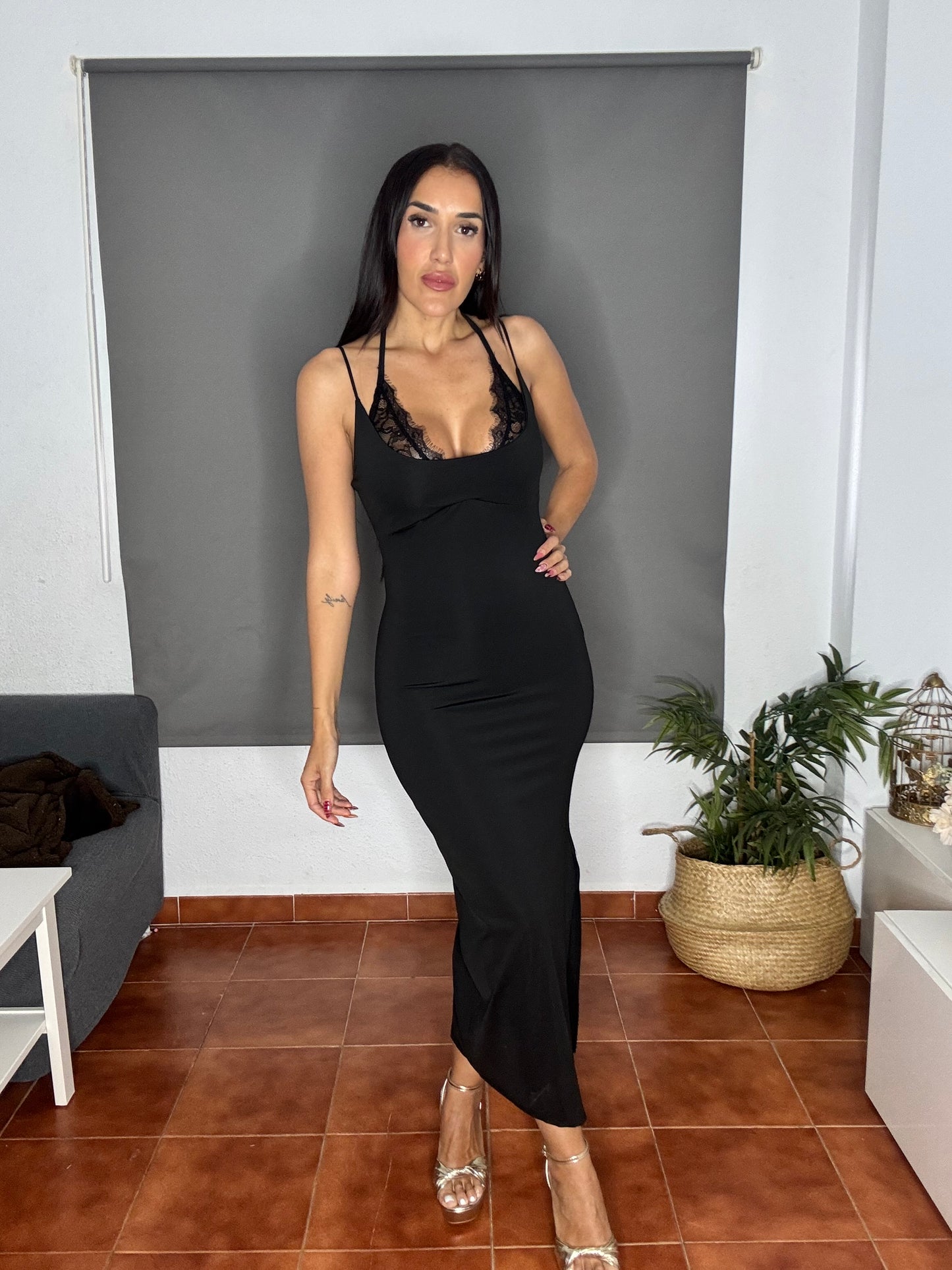 Vestido suje encaje